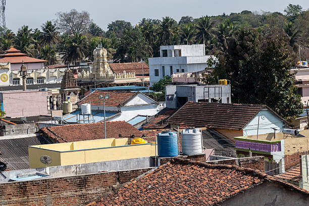 istock Overlooking the rooftops of Shravanabelagola 2212048453