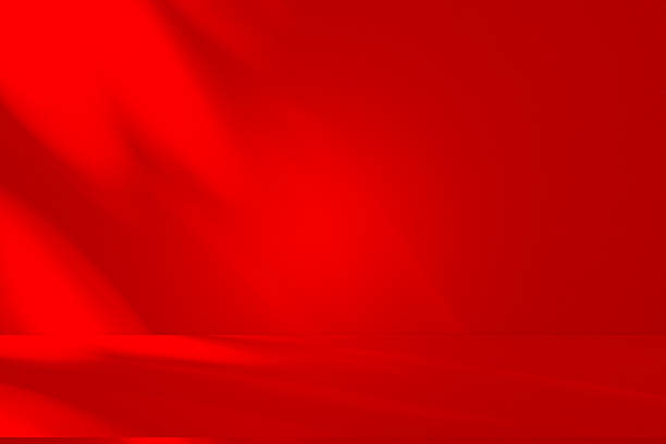 istock Wall interior background, studio and backdrops show products.with shadow from window color red . background for text insertion and presentation product 2212053989