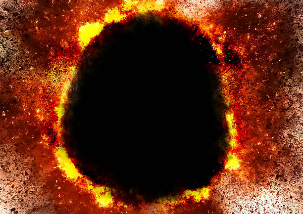 istock 3d illustration background of scorched and punctured fire flames 2212054475