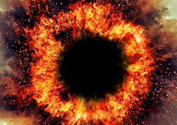 istock 3d illustration background of scorched and punctured fire flames 2212054480