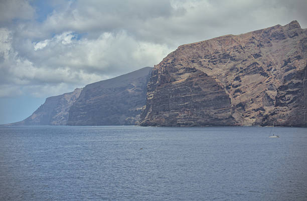 Los Gigantes rocky cliffs landscape view, Tenerife, Spain