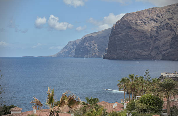 istock Los Gigantes cliffs panoramic Atlantic ocean coastline view 2212057158
