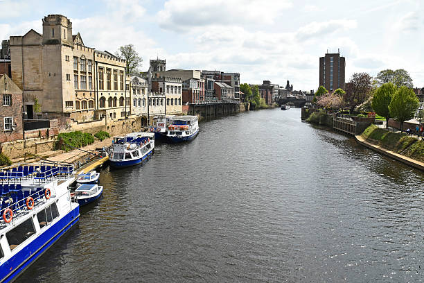 istock Cruise ships on the River Ouse in York, England 2212058831