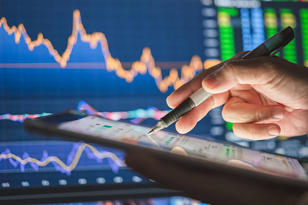 istock Financial market volatility investing on global business with financial technology algorithm investing secure invest in stockmarket on money digital 2212058958