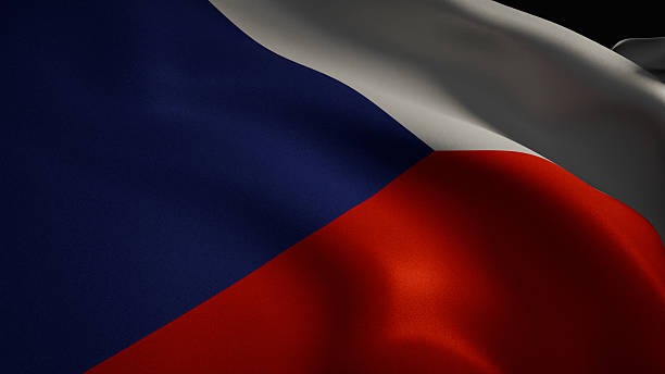 istock 3D render of a waving Czech Republic flag 2212066643