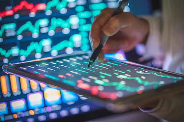 istock economic indicators and volatile market data on digital finance interface investment performance metrics and financial planning charts on analytics base on AI 2212067578