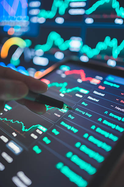 istock Investing with price pattern movements asia stock on digital trading platforms AI with data advanced financial charts data price analysis, commodity trading, and market volatility. 2212067591