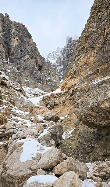 istock Jagged gorge near Grigna Meridionale, Italy on a cloudy day 2212067801