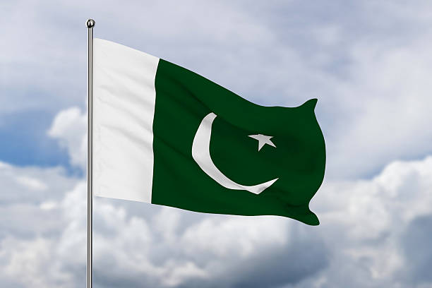 istock Pakistan flag on sky background. 3D illustration 2212068091