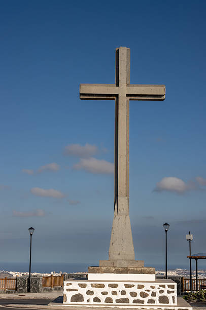 istock Cross on La Montana de Arucas, Gran Canaria, Spain 2212075850