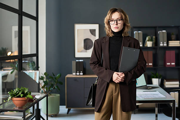 istock Elegant Businesswoman Working In Office 2212080072