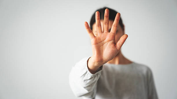 istock No to violence against women 2212084799