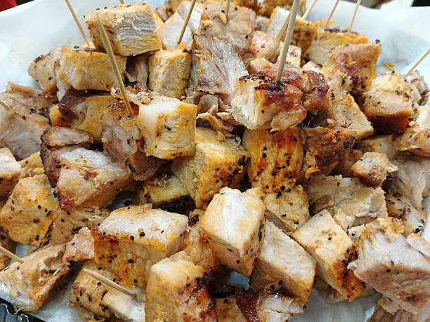 pieces of shashlik