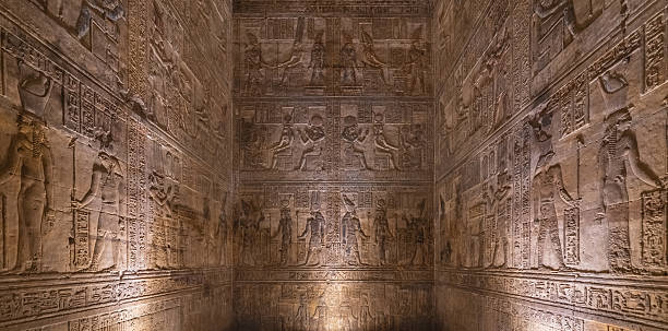 istock Interior of Hathor temple in Dendera, Qena, Egypt 2212088988