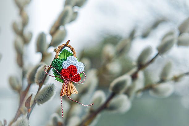 The Martisor, a handcrafted red and white talisman, symbolizing spring's arrival, celebrated internationally on March 1.