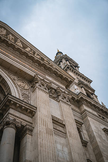 Ornate Details of St. Stephen's Basilica in Budapest