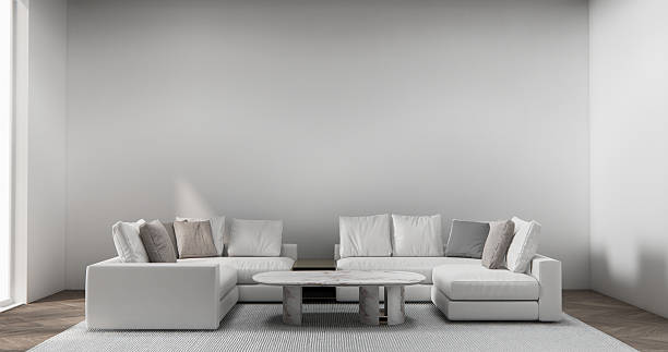 istock sofa armchair minimalist design muji style.3D rendering 2212106318