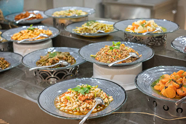 istock Healthy Mediterranean cuisine dishes in a catering buffet 2212120452
