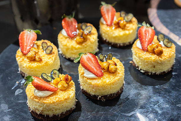 istock A collection of desserts from a buffet. 2212121391