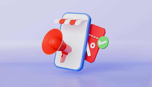 istock Megaphone loud hailer with microphone, Megaphone speaker or loudspeaker bullhorn for announce promotion 2212157708