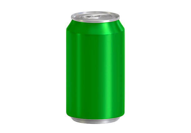 istock Green soda aluminum can on white background 2212166499