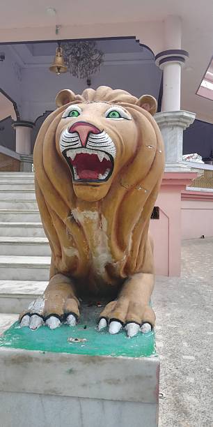 istock The lion statue view front of the temple 2212173340