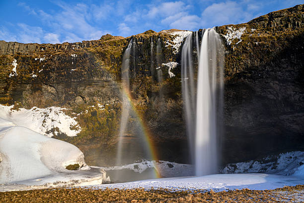 Seljalandsfoss am Abend