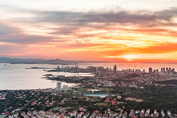 istock Qingdao City Scenery Sunset Timelapse 2212178450