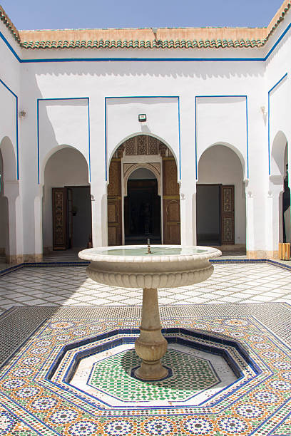 istock tiled courtyard in Bahia Palace 2212183380