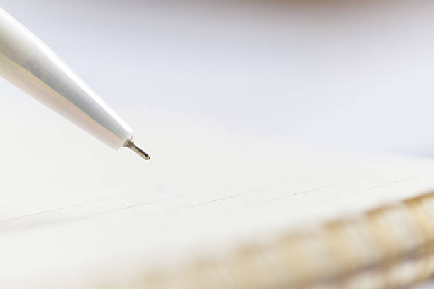 Blank paper with a pen and graph