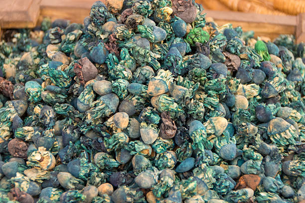dry flowers sold  in the  Medina at Marrakech, Morocco