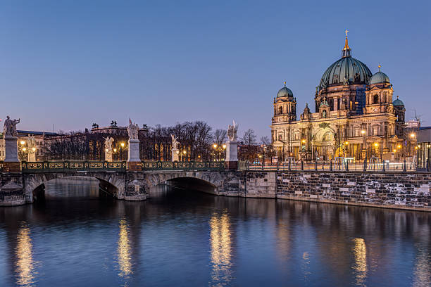 istock Berlin Cathedral and a bridge over a canal 2212186476