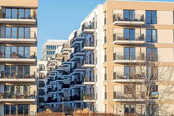 istock New apartment buildings with many small balconies 2212186500
