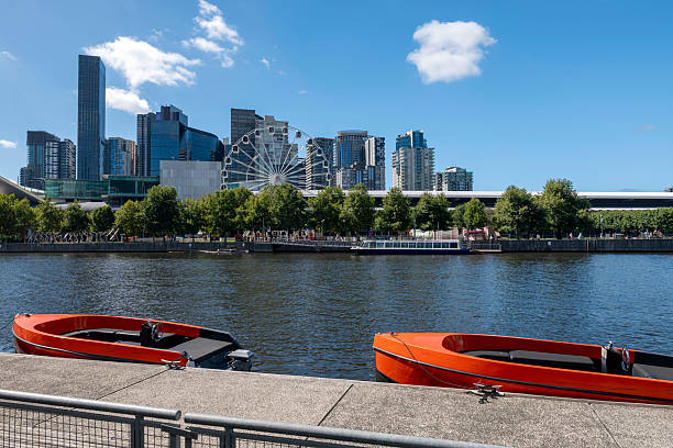 Yarra River and Downtown Melbourne, Australia