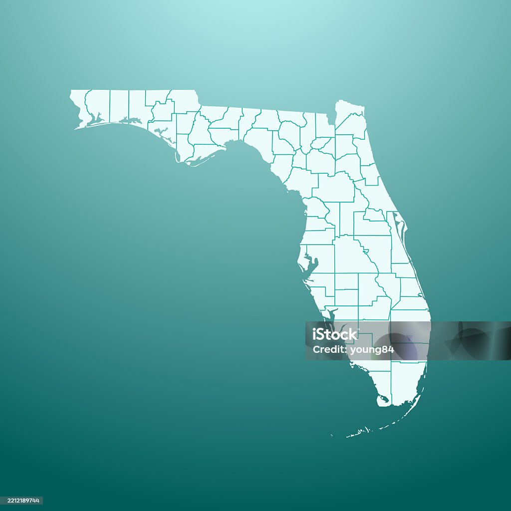 Vector Printable Florida Map.pdf Florida Map Vector Stock Illustration - Download Image Now ...