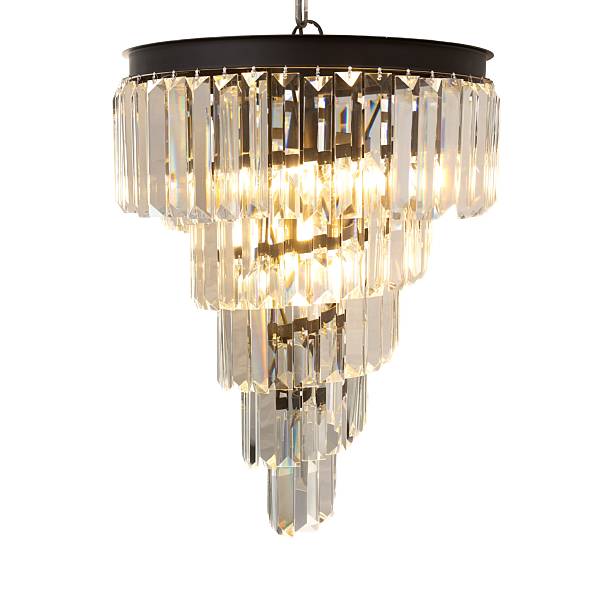istock Spiral Crystal Chandelier with Cascading Prisms 2212191447