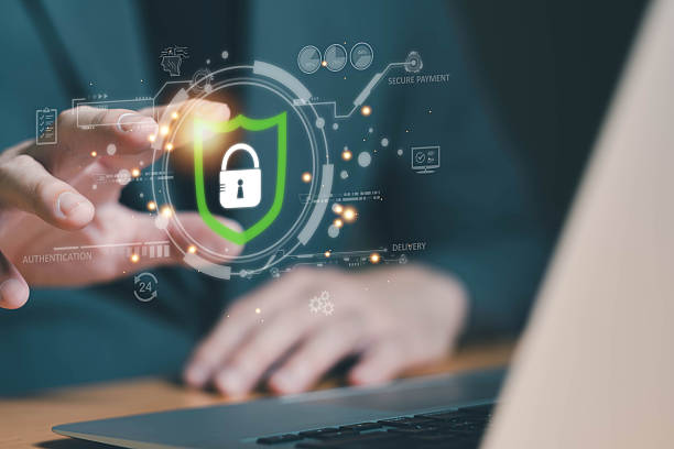istock People hand using smartphone and laptop to make payment for online shopping application. After success it's show purchase order send to warehouse and making delivery process. Online banking. 2212195114