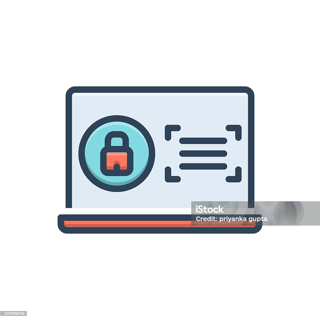 Secure Authenticator Icon Security Authentication Stock Illustration - Download Image Now ...
