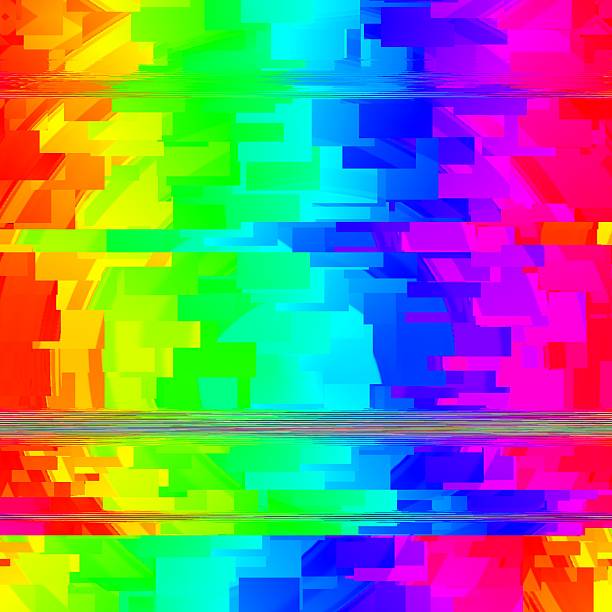 Colorful abstract glitch art