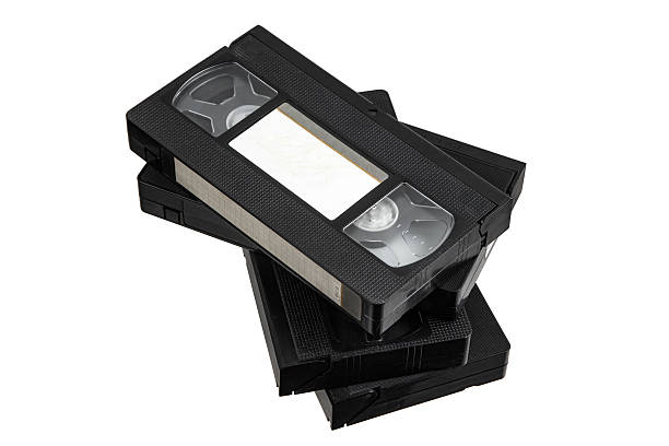 istock Pile of VHS video cassettes. Vintage media. Isolate on a white background. 2212199287