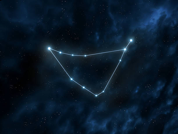 istock Capricornus constellation in the starry night sky. 2212199943