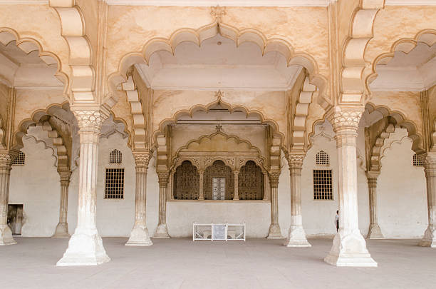 Diwan-e-aam in Agra Fort, Agra, Uttar Pradesh, India.