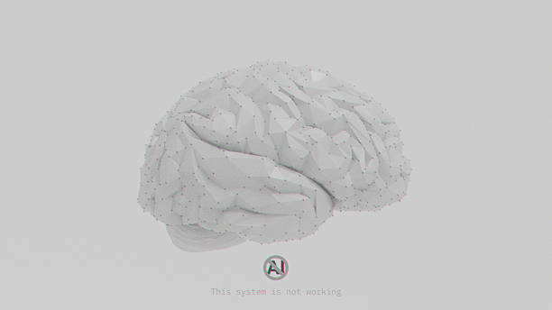 istock Anti AI Synthetic Brain Sci-fi Brain AI Failure right view 2212207492
