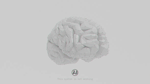 istock Anti AI Synthetic Brain Sci-fi Brain AI Failure quarter view 2212207499