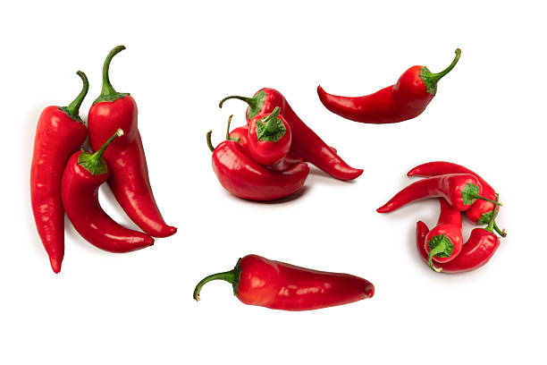 istock Red hot chili pepper isolated on a white background. 2212223264