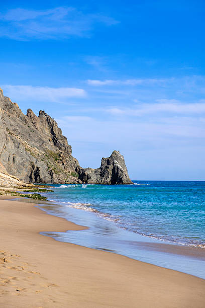 istock Praia da Luz, a beach in Algarve dominated by an impressive cliff (Portugal) 2212228435