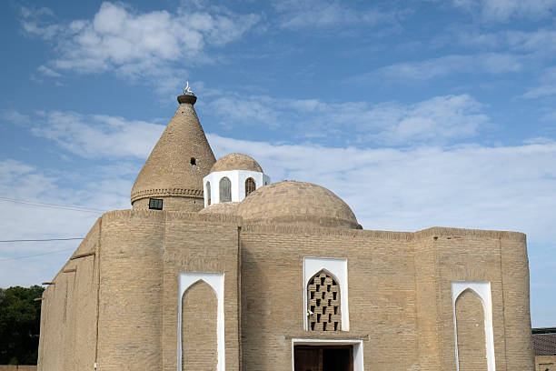 istock Historic architectural structure in a serene landscape under a clear blue sky in the afternoon 2212238894