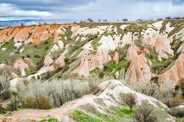 Cave city in pigeon Gorge in Cappadocia