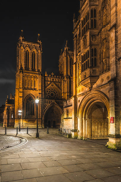 istock Bristol cathedral illuminated at night in england 2212249037