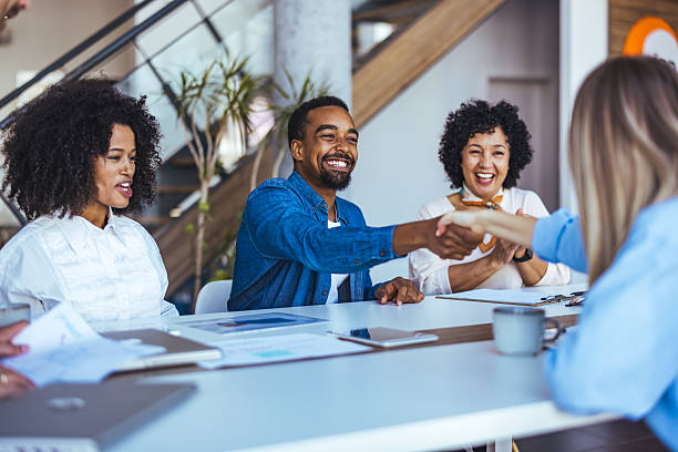 istock Diverse Business Team Meeting, Handshake, Collaboration and Professional Relationship 2212262104